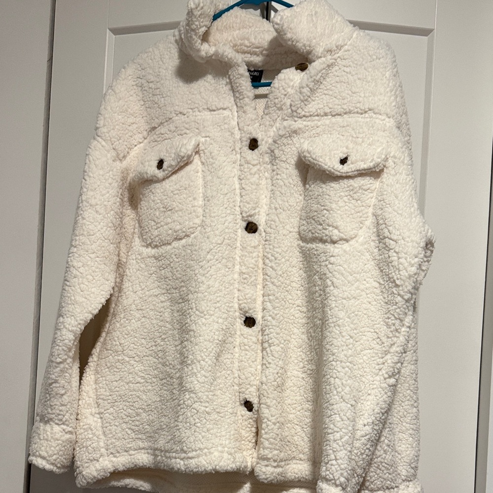 32 Degrees Cream Teddy Jacket